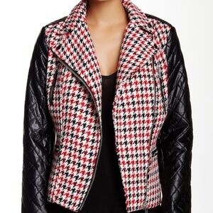 KUT from the Kloth L faux leather moto jacket